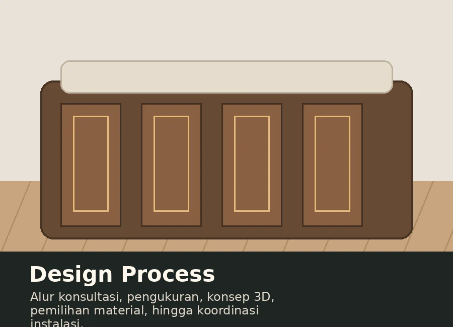 Proses desain Kitchenscapes Inc dari konsultasi sampai instalasi